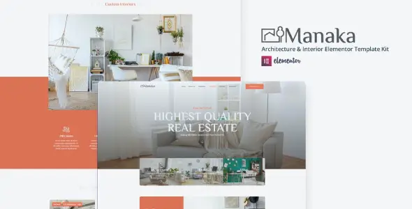 Manaka – Architecture & Interior Elementor Template Kit